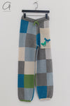 YANYAN KNITS Check Colorblock Sweatpants YYK-YYW23-0181-LANLV Blue/Green YYK-YYW23-0182
